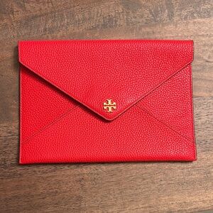 Tory Burch Red Envelope Clutch